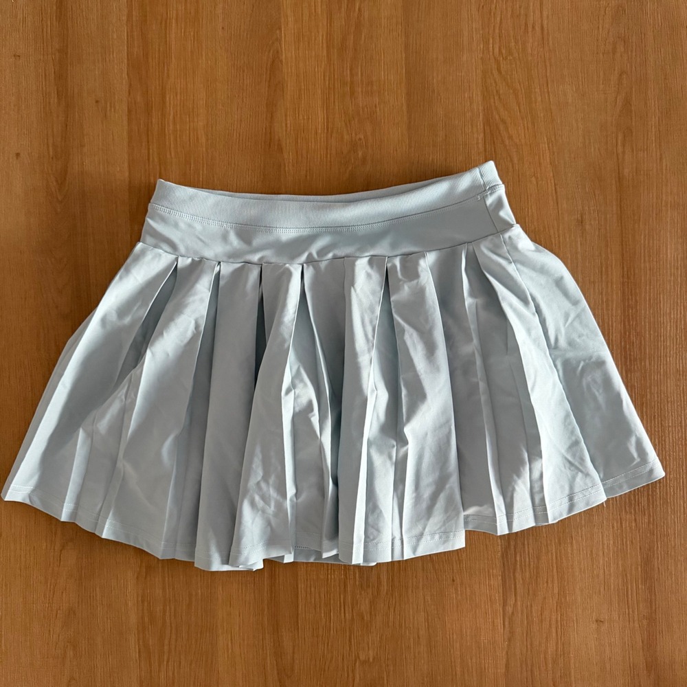 Laundry by Shelli Segal Light Blue Pleated Tennis Skort Womens Large Activewear
